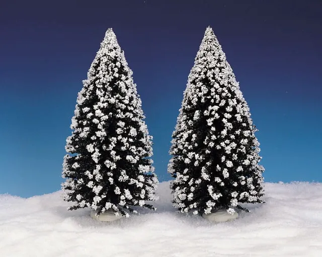 lemax-evergreen-tree-pack-2-extra-large-lot-sapins-miniatures image 1