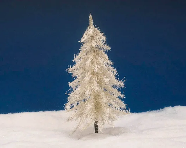 lemax-9-glittering-fir-white-sapin-miniature-blanc-paillet image 1