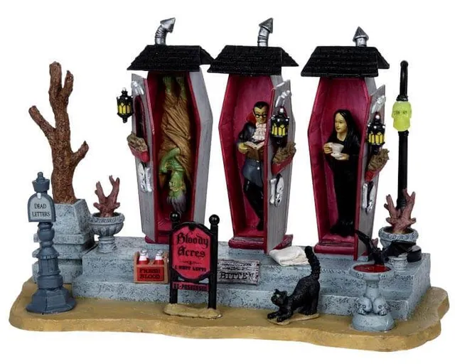 lemax-vampire-condos-b-timent-miniature-spooky-town image 1