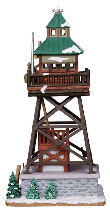lemax-grizzly-peak-lookout-tower-tour-de-guet-miniature image 4