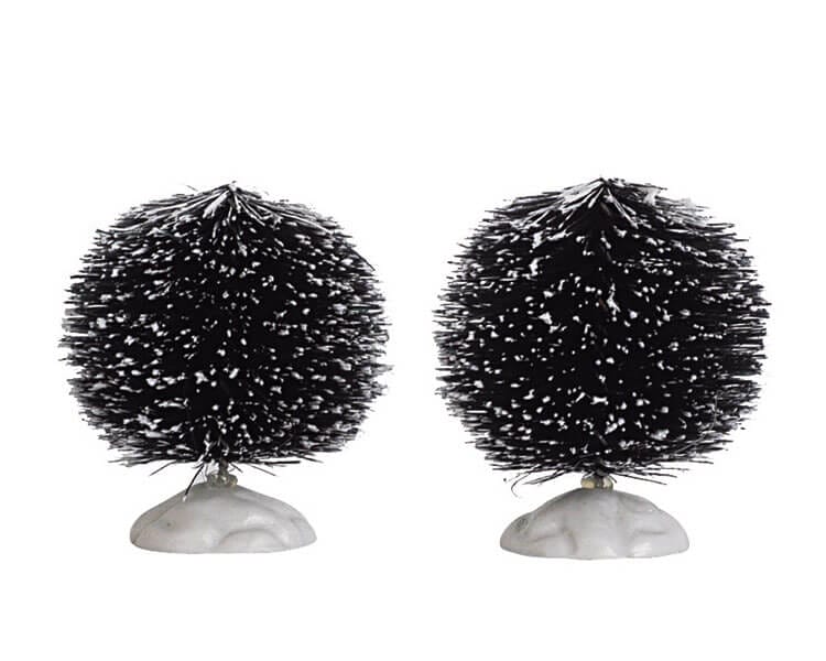 lemax-2-inch-round-bristle-tree-set-de-2-mini-sapins-verts-5-cm image 1