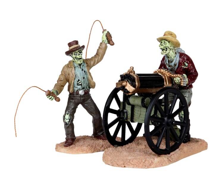 lemax-bullwhip-ghoul-gatling-gun-ghoul-set-2-figurines image 1