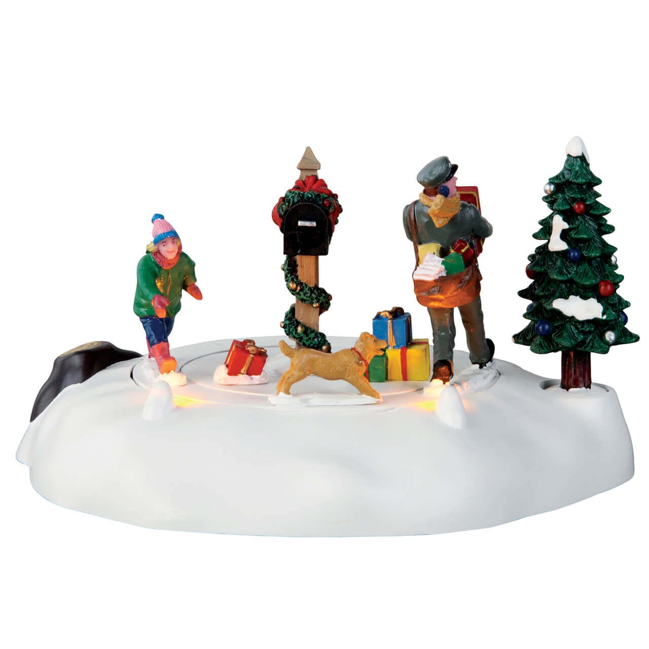 lemax-delayed-delivery-figurine-chien-et-livreur image 1