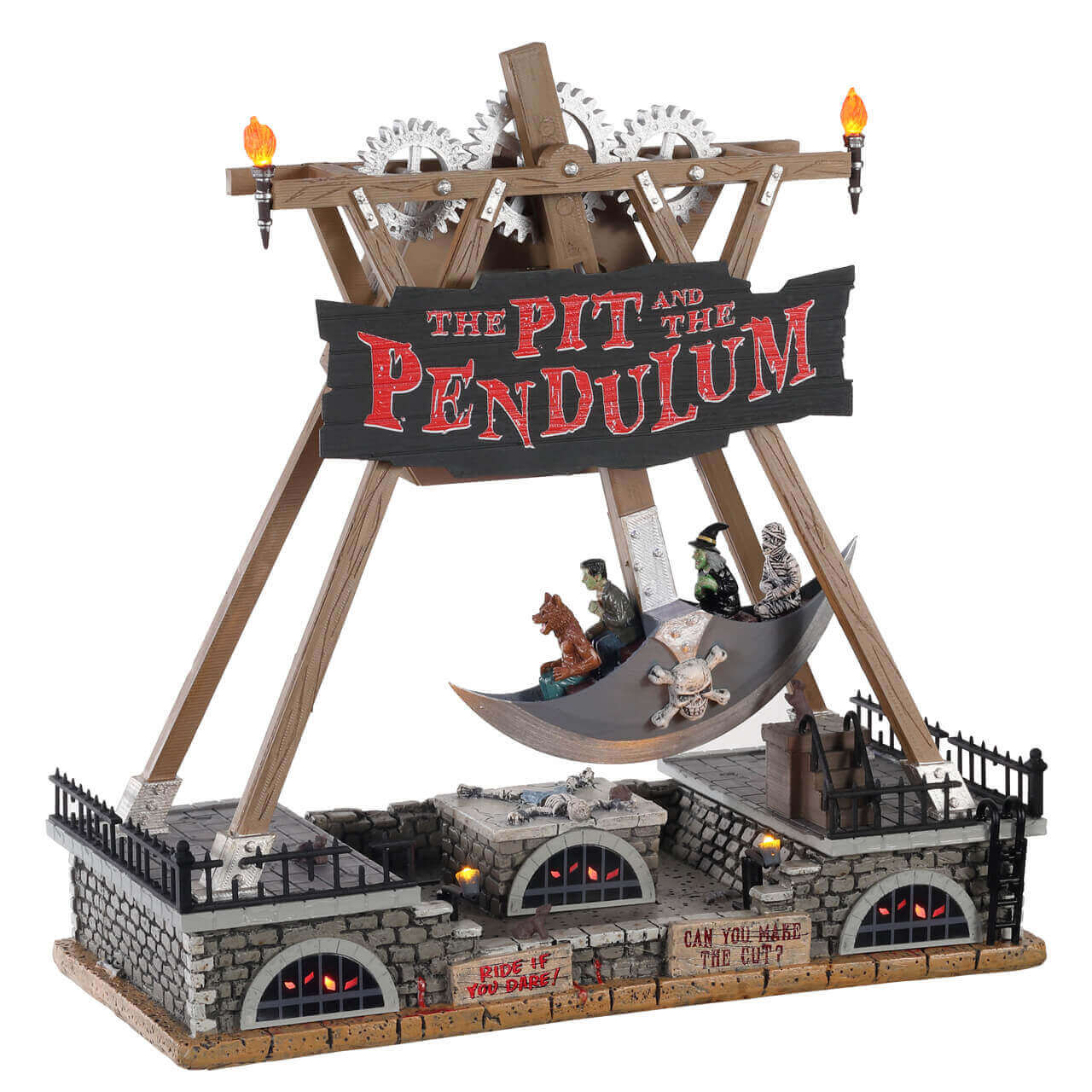 lemax-the-pit-and-the-pendulum-attraction-anim-e-spooky-town image 2