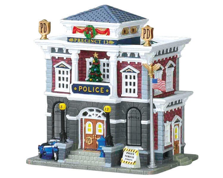 lemax-police-precinct-13-b-timent-miniature-lumineux image 1