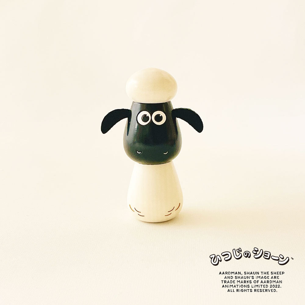 usaburo-kokeshi-shaun-the-sheep-shaun-figurine-kokeshi-artisanale image 3