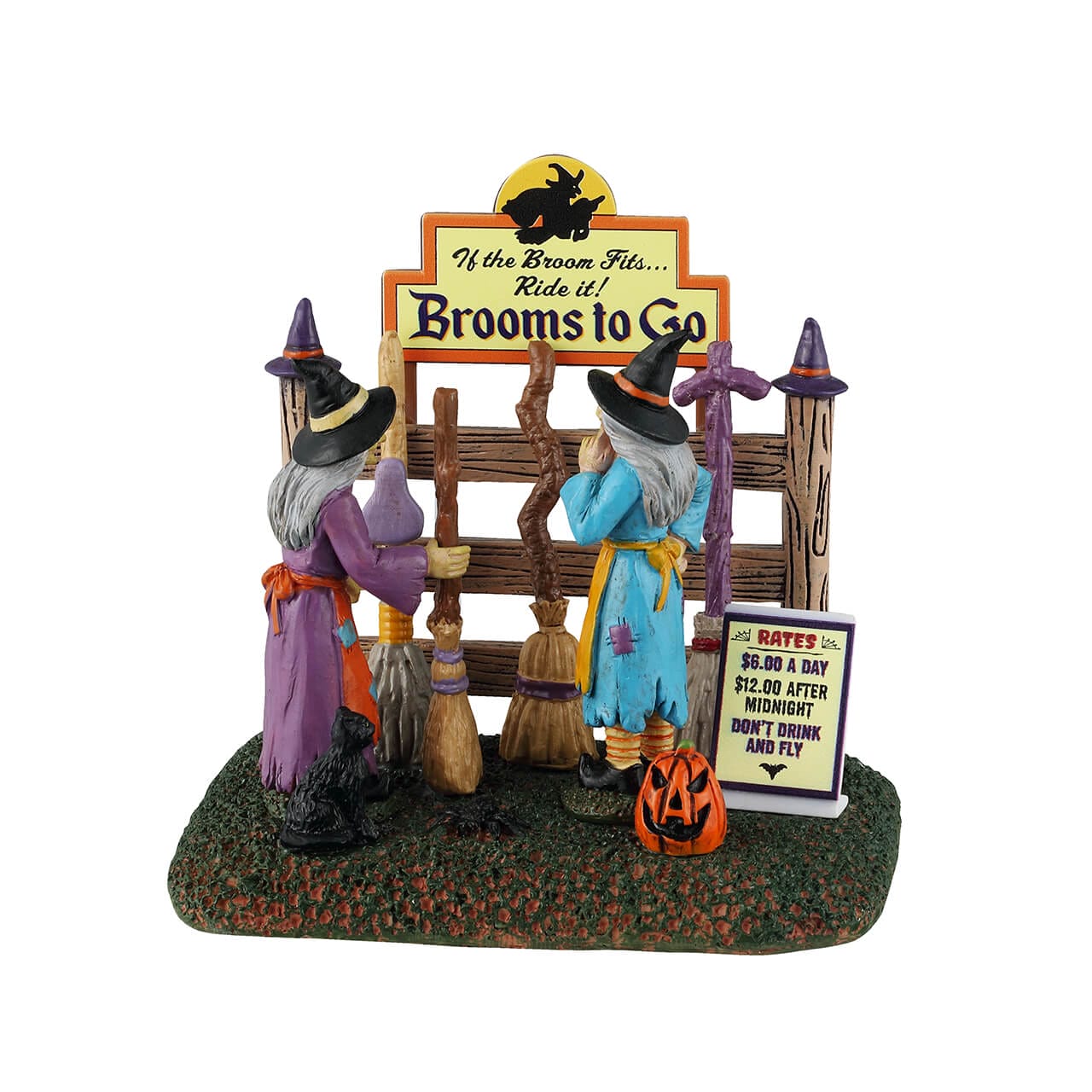 lemax-brooms-to-go-boutique-miniature-spooky-town image 5