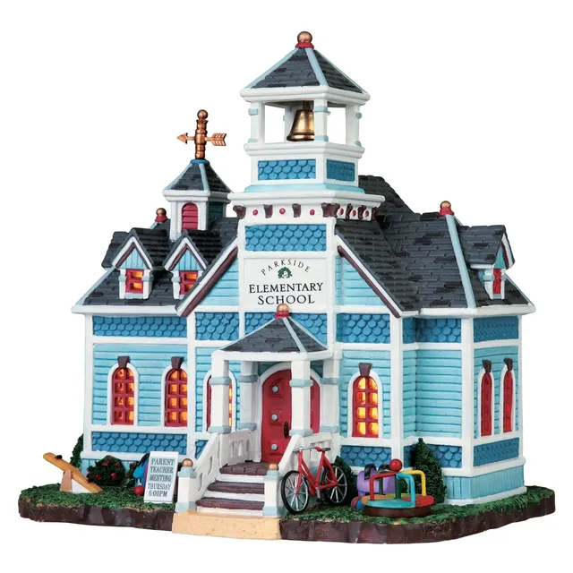 lemax-parkside-elementary-school-b-timent-miniature-lumineux image 1