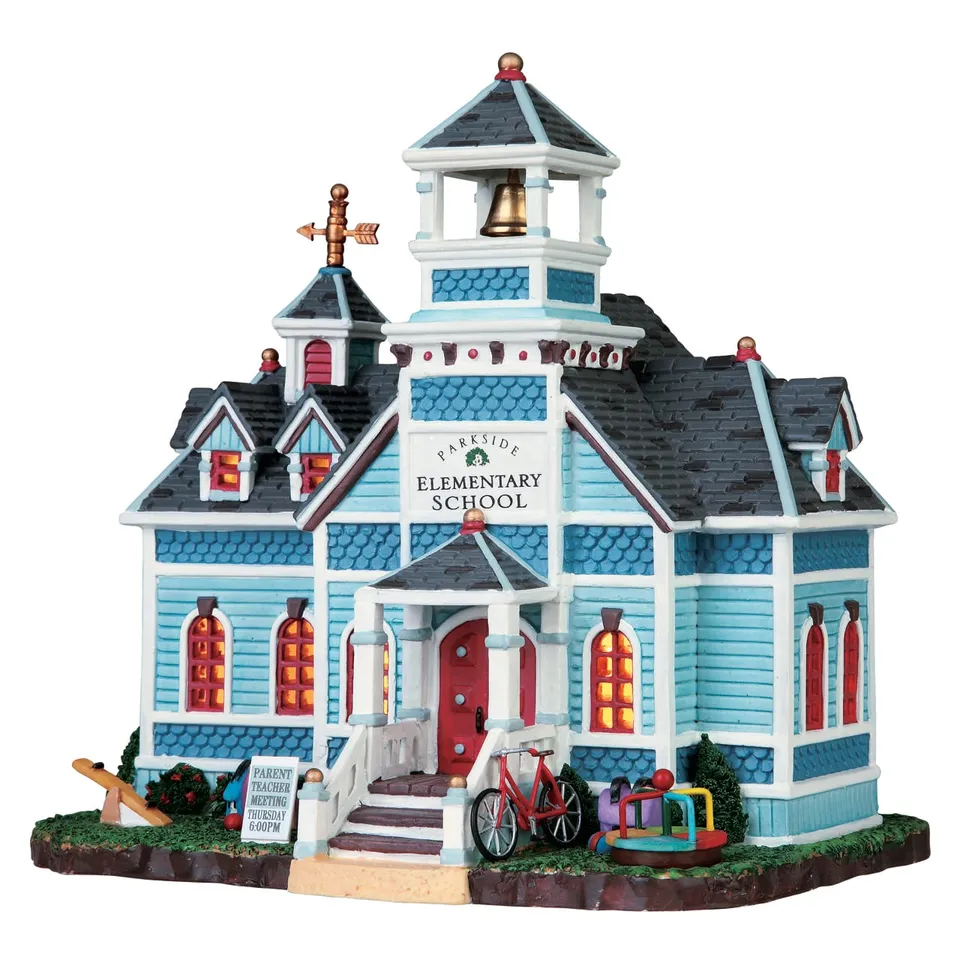 lemax-parkside-elementary-school-b-timent-miniature-lumineux image 1