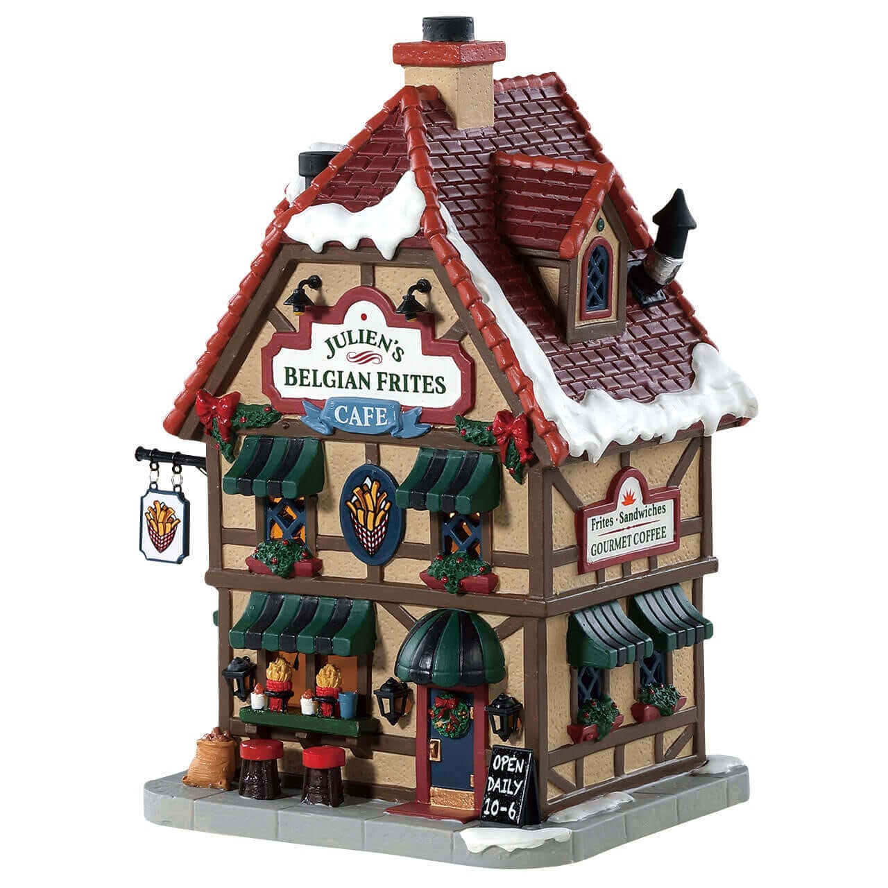 lemax-juliens-belgian-frites-cafe-miniature-caf-de-collection image 1