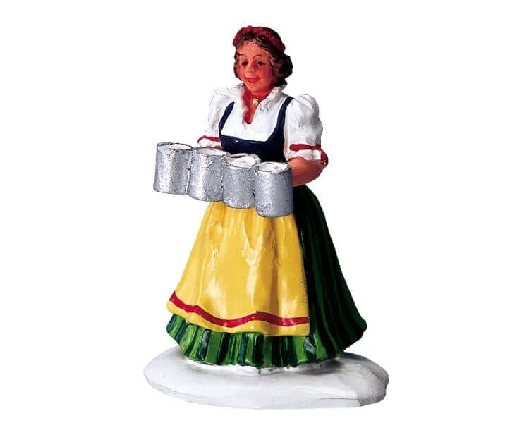 lemax-barmaid-figurine-serveuse-pour-village-miniature image 1