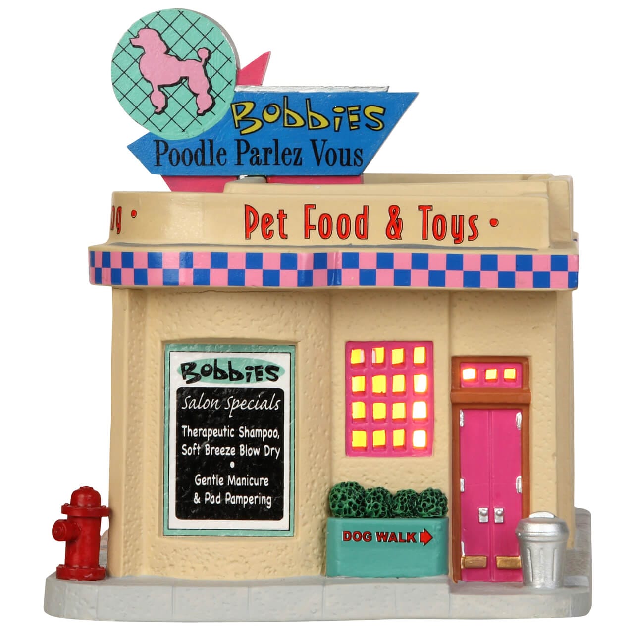 lemax-bobbies-poodle-parlez-vous-figurine-miniature-de-collection image 3