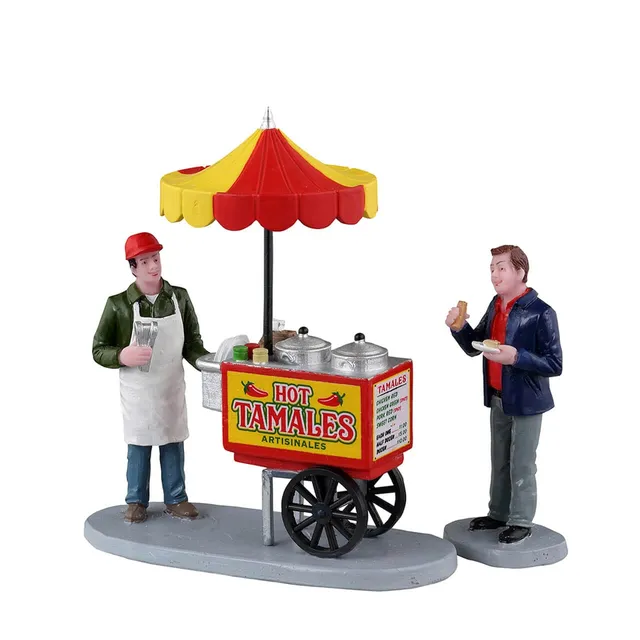 lemax-tamale-cart-figurine-marchand-village-de-no-l image 1