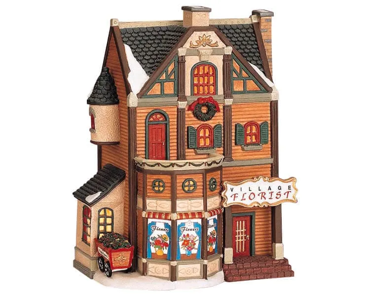 lemax-village-florist-boutique-fleuriste-miniature-village image 1