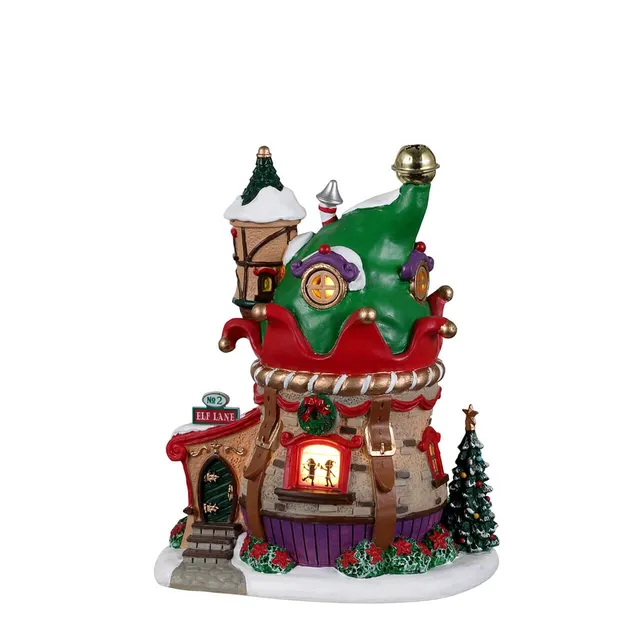 lemax-no-2-elf-lane-maison-miniature-santa-s-wonderland image 1