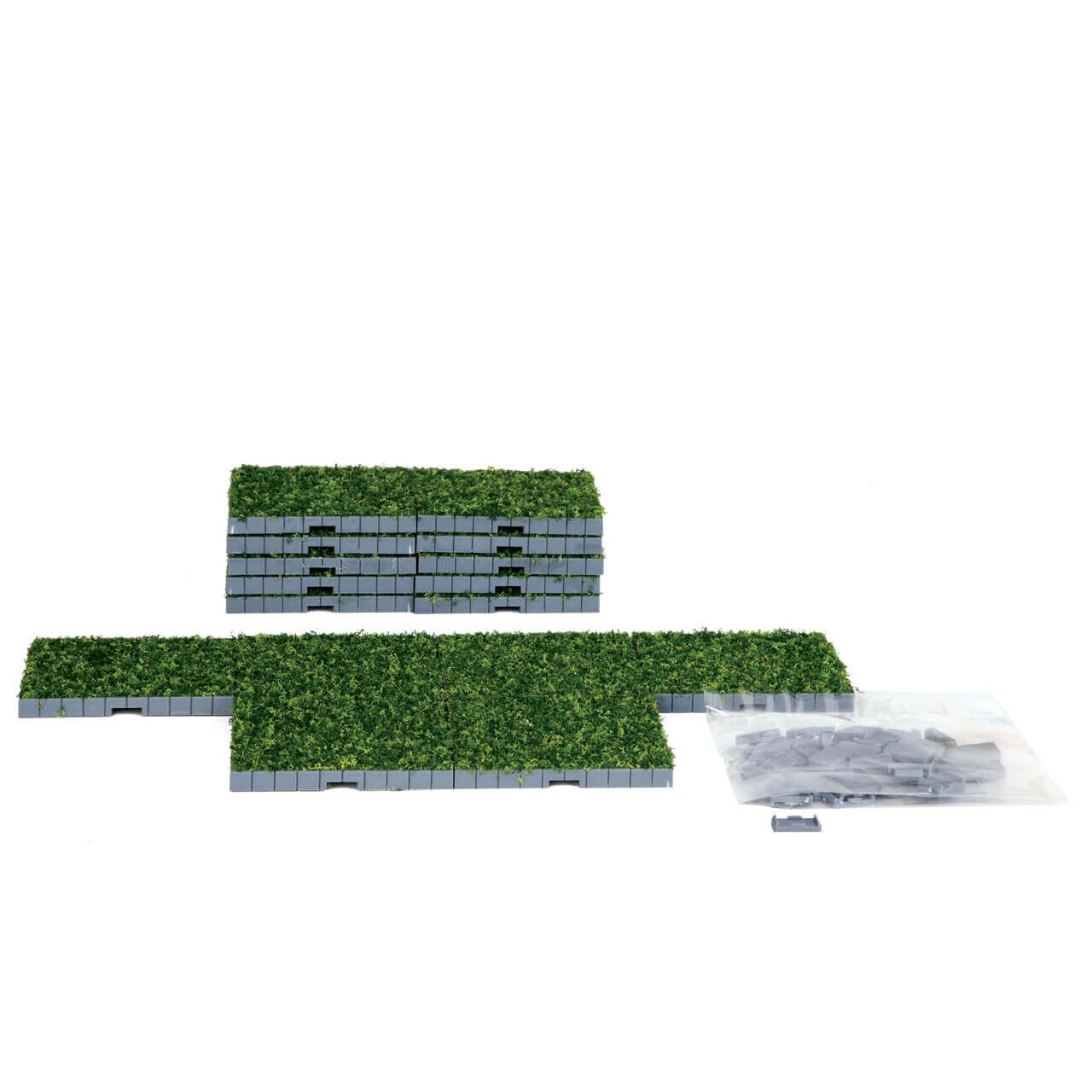 lemax-plaza-system-grass-square-16-pcs-socles-herbe-miniatures image 1