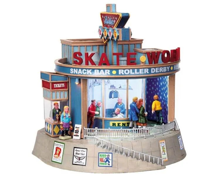lemax-skate-world-roller-rink-b-timent-lumineux-village-de-no-l image 1