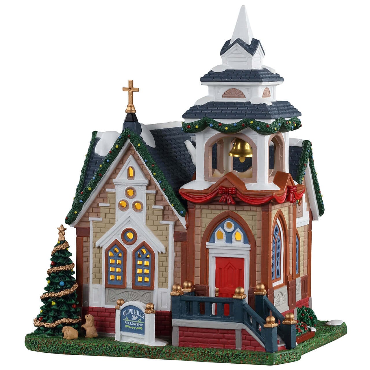 lemax-olive-hills-fellowship-glise-de-no-l-illumin-e image 1