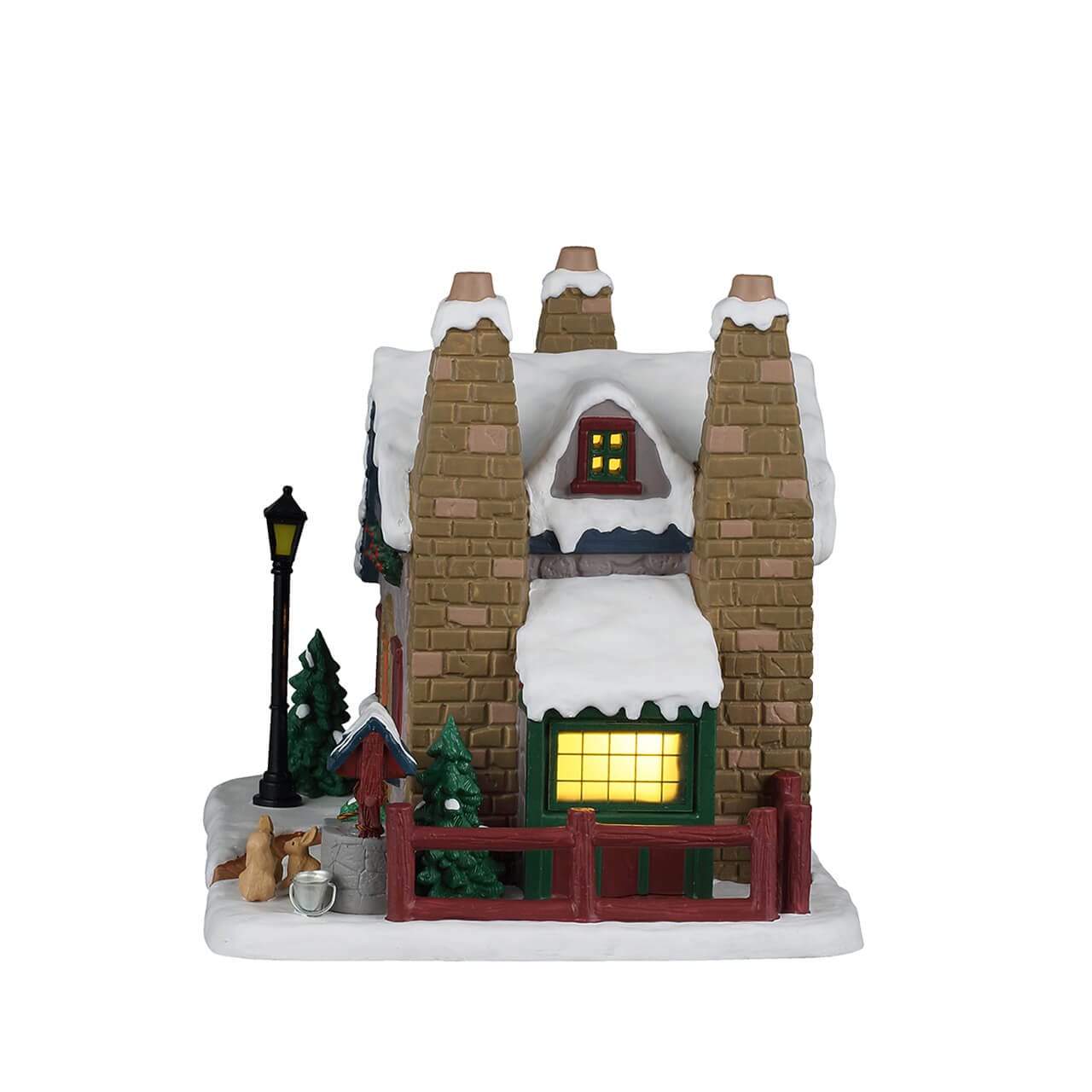 lemax-piney-grove-cottage-chalet-miniature-caddington-enneig image 3