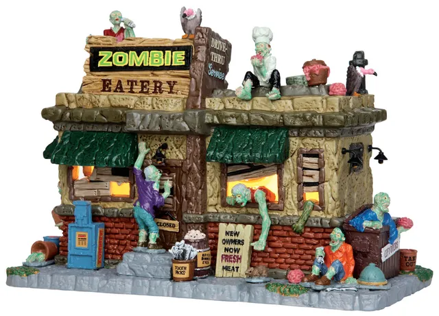 lemax-zombie-eatery-b-timent-miniature-spooky-town image 1