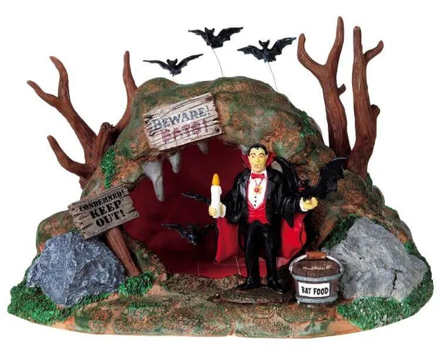 lemax-bat-lair-repaire-de-chauves-souris-miniature-spooky-town image 1