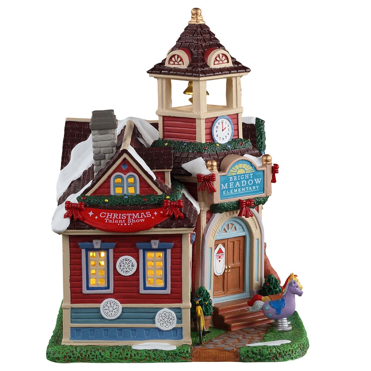 lemax-bright-meadow-elementary-cole-miniature-caddington image 2