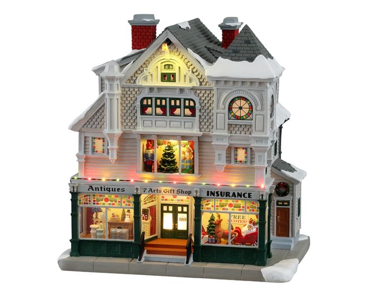 lemax-antique-gift-shop-b-timent-lumineux-victorien-norman-rockwell image 2