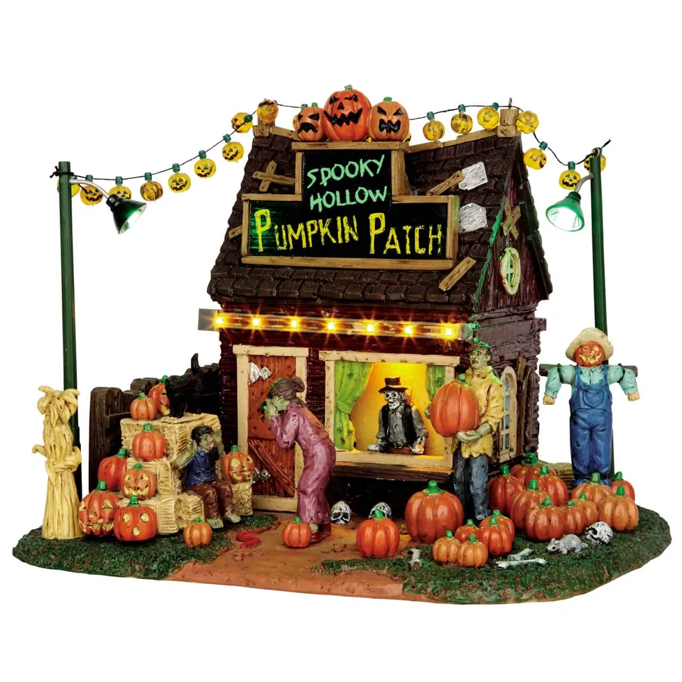 lemax-spooky-hollow-pumpkin-patch-d-cor-lumineux-halloween image 1