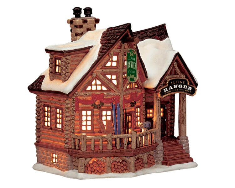 lemax-alpine-ranger-station-chalet-montagne-miniature-village image 1