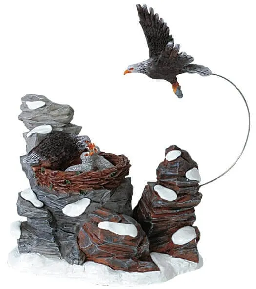 lemax-eagles-feeding-figurine-aigles-miniatures image 1