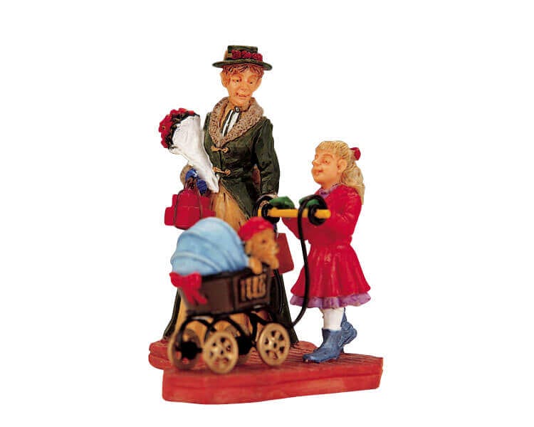 lemax-out-for-a-stroll-figurine-miniature-couple-en-promenade image 1
