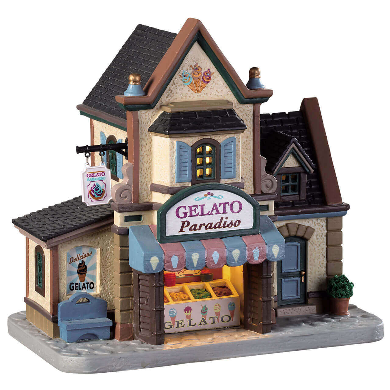 lemax-gelato-paradiso-b-timent-miniature-glacier-italien image 1