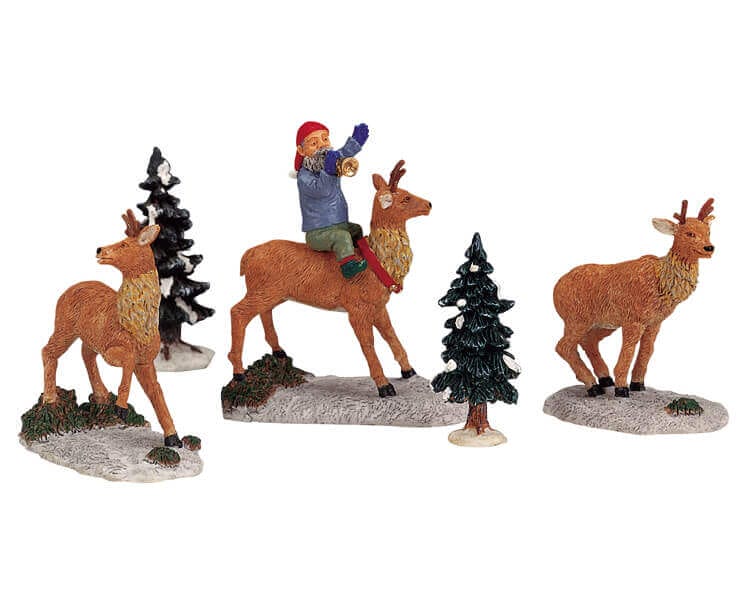 lemax-reindeer-games-figurine-miniature-village image 1
