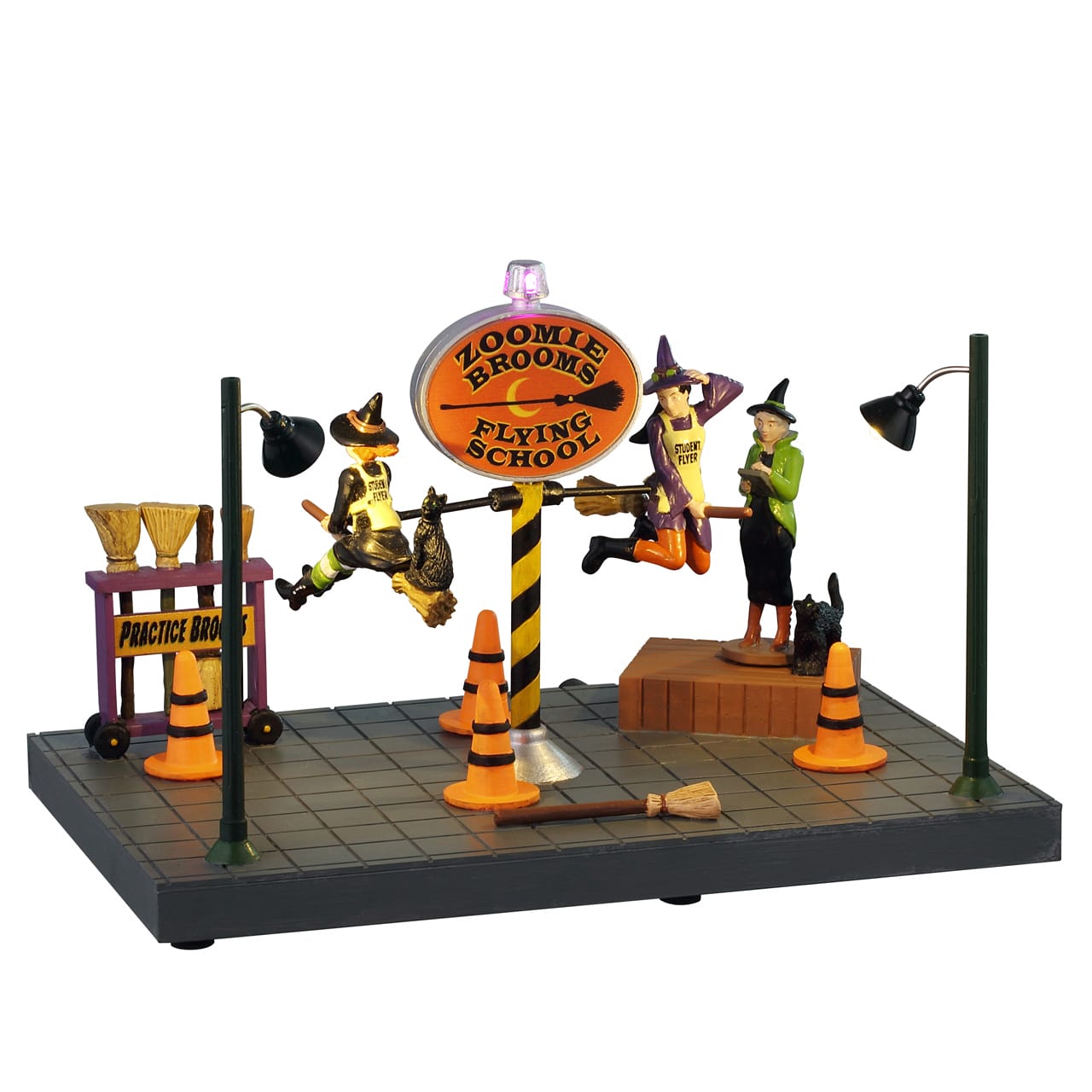 lemax-zoomie-brooms-flying-school-b-timent-spooky-town image 1
