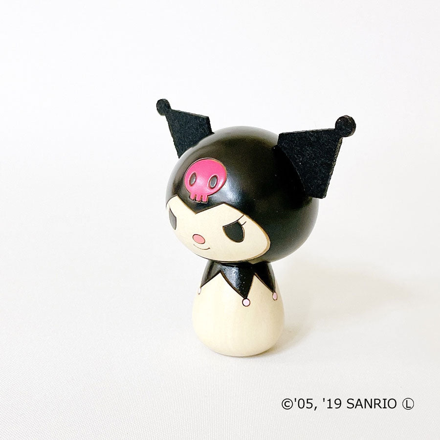 usaburo-kokeshi-kuromi-sanrio-figurine-yura-koro-8-5-cm image 2