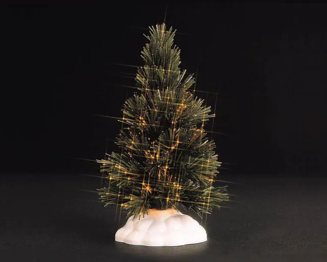 lemax-shimmering-spruce-clear-medium-sapin-miniature image 1