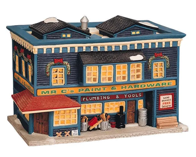lemax-mr-c-s-paint-hardware-store-quincaillerie-miniature-de-village image 1