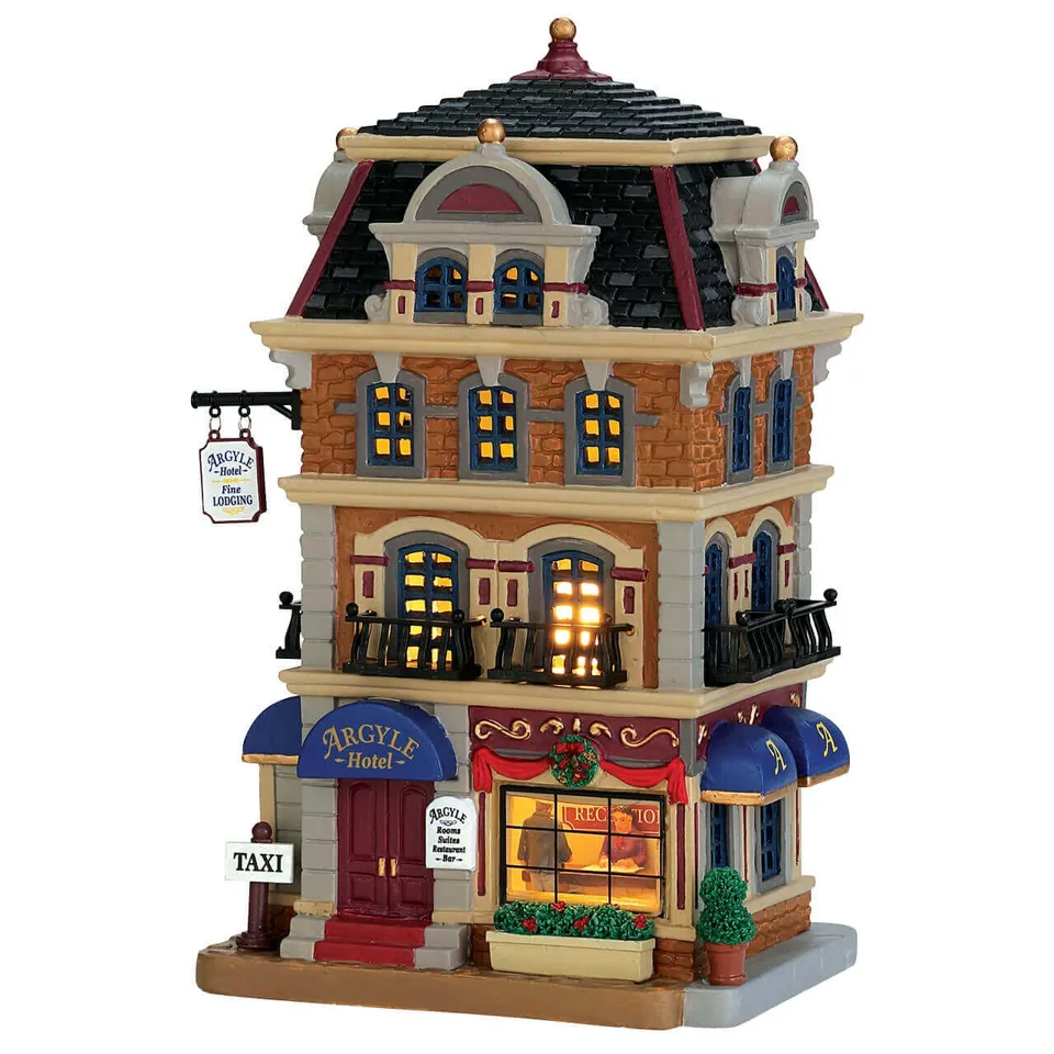lemax-argyle-hotel-h-tel-miniature-de-village-de-collection image 1