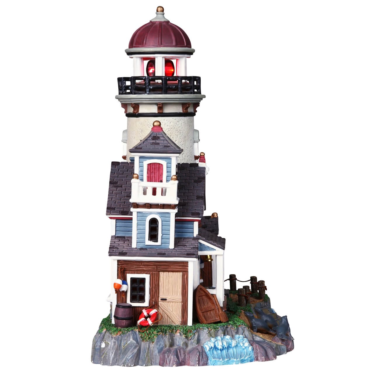 lemax-seal-point-lighthouse-phare-miniature-faisceau-rotatif image 3