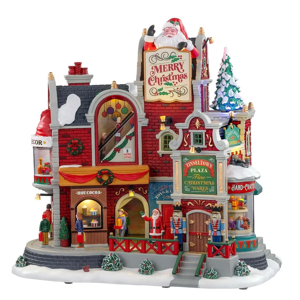 lemax-tinseltown-plaza-b-timent-miniature-de-village-de-no-l-anim-lumineux-et-mu image 1