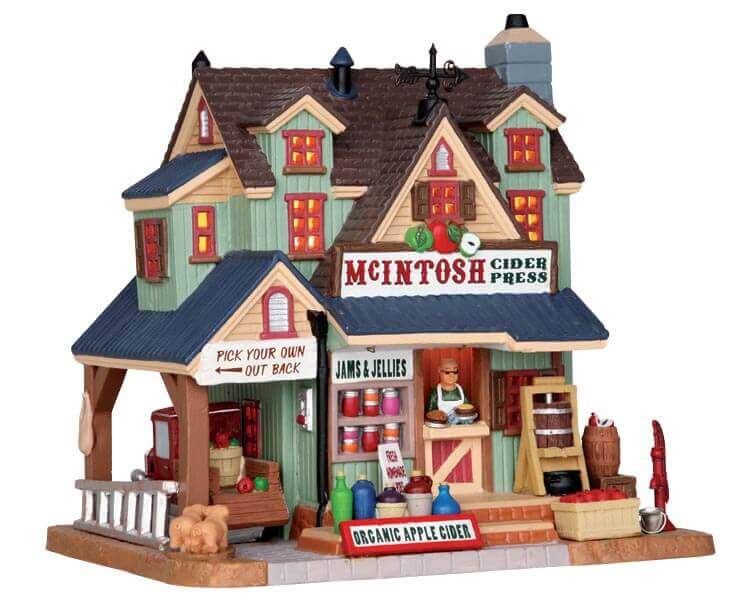 lemax-mcintosh-cider-press-b-timent-miniature-village-automne image 1