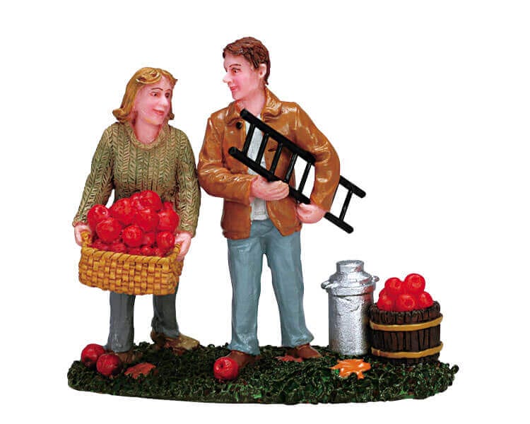 lemax-apple-pickers-figurine-miniature-cueilleurs-de-pommes image 2