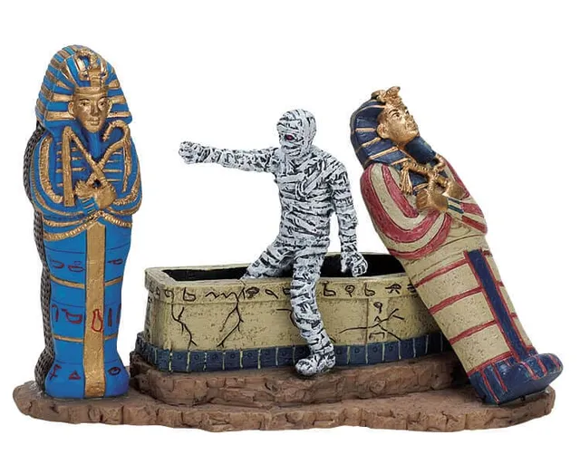 lemax-the-mummy-s-curse-figurine-spooky-town-halloween image 1
