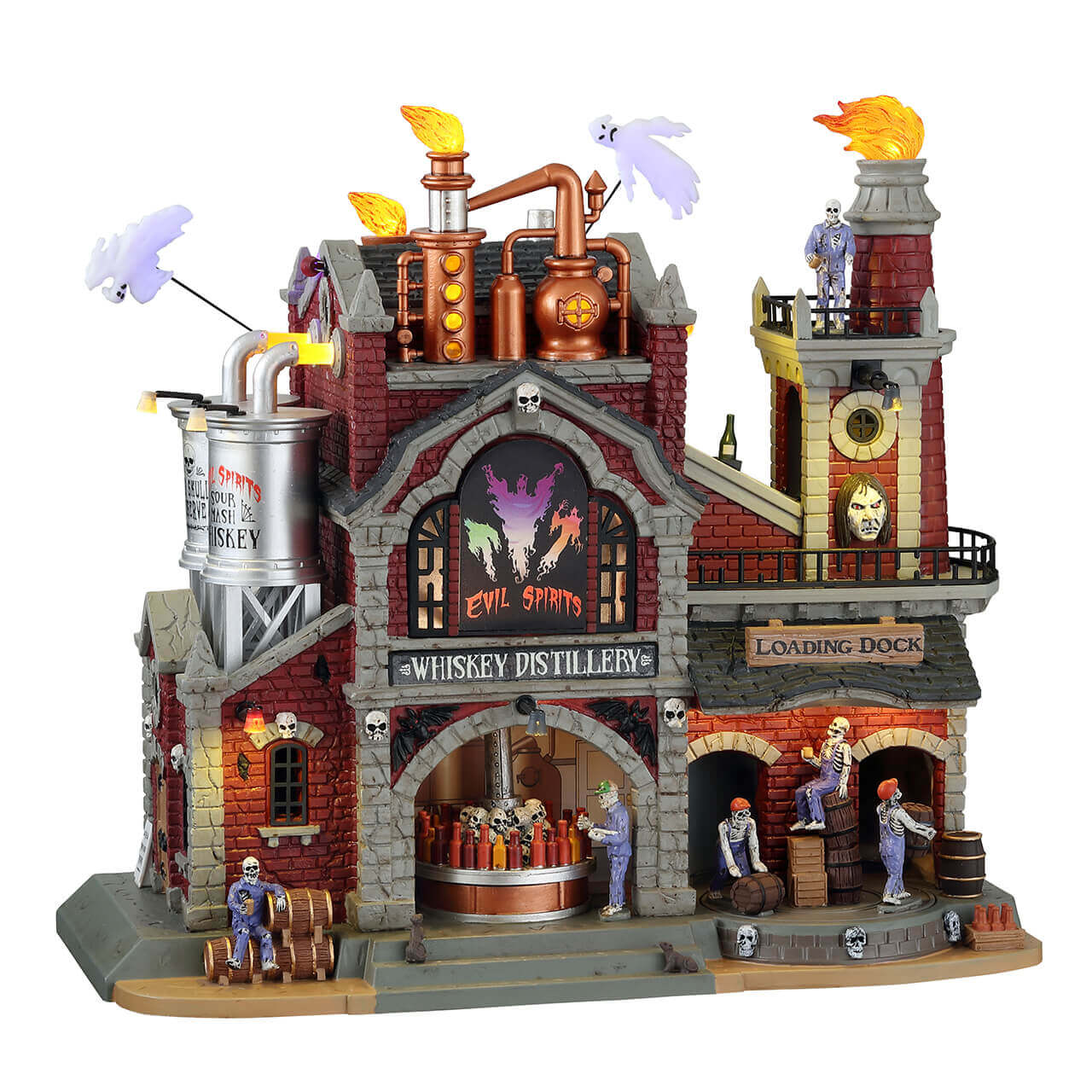 lemax-evil-spirits-whiskey-distillery-miniature-de-village-spooky-town-dition-co image 2