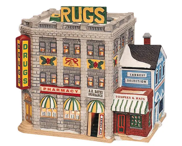 lemax-drug-store-miniature-de-collection-commerce-vintage image 1