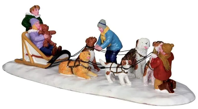 lemax-neighborhood-dogsled-team-figurine-attelage-chiens-de-tra-neau image 1