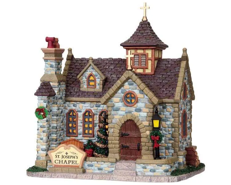lemax-st-joseph-s-chapel-glise-miniature-de-village-de-collection image 1