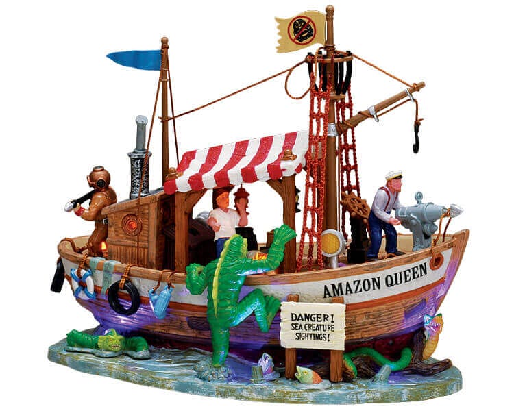 lemax-sea-creature-hunt-miniature-de-collection-spooky-town image 1
