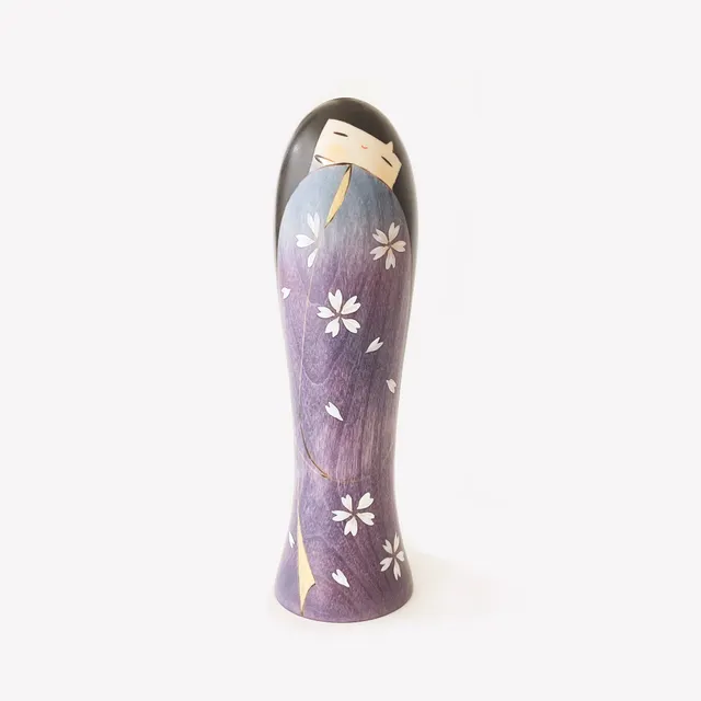 usaburo-kokeshi-hana-no-michi-flower-path-figurine-20-cm-mizuki-violette image 1