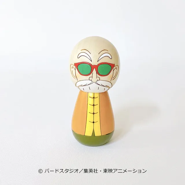 usaburo-kokeshi-dragon-ball-kame-sennin-master-roshi-poup-e-kokeshi-9-cm image 1